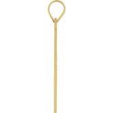 18K Yellow 18 x 12 mm Cross Pendant